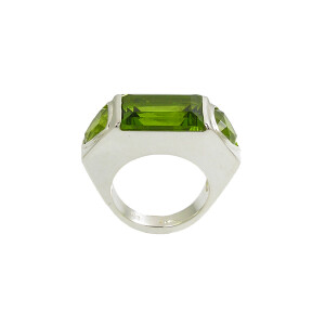 ring silver tourmaline