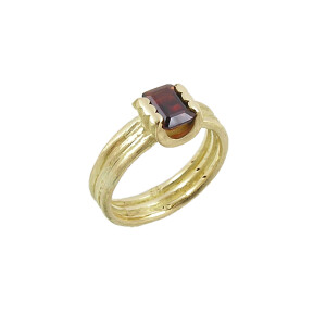 ring gold granate