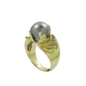 Ring Gold Tahiti Perle